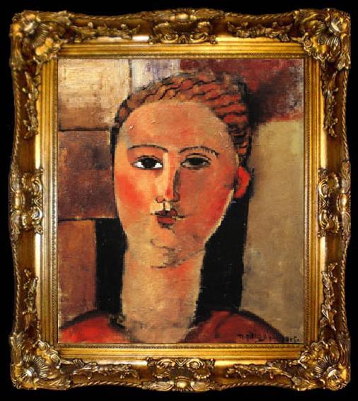 framed  Amedeo Modigliani Red Haired Girl, ta009-2